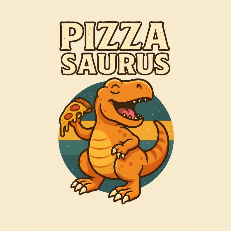 Pizza Saurus Dino avec pizza