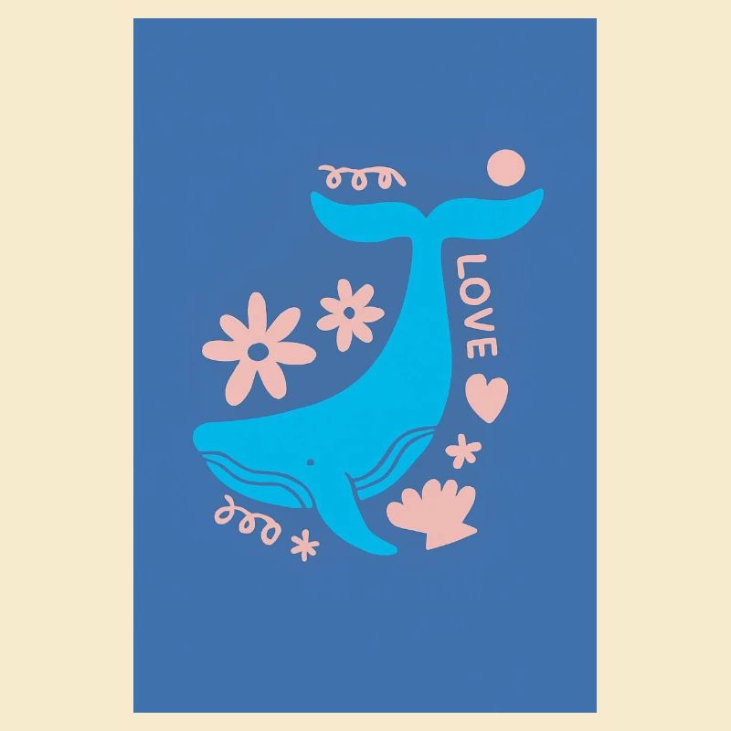 Queue de baleine Floral Love