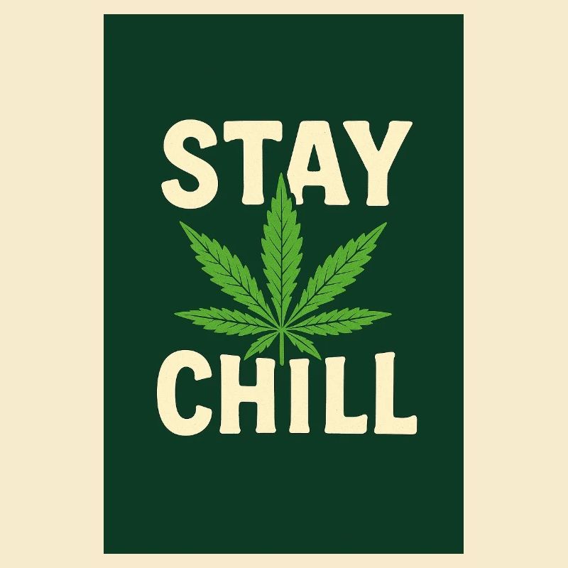 Stay Chill Cannabis Leaf