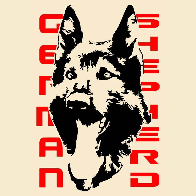 Beautiful German Shepherd Head