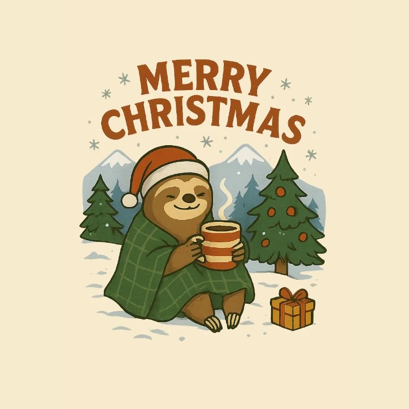 Weihnachtsfauli im Schnee