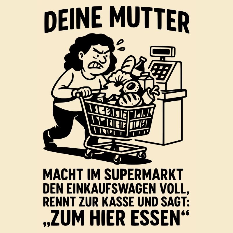 supermarkt kasse deine mutter witz