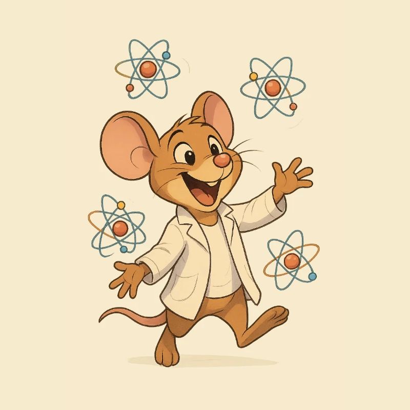 Atomwissenschaftler-Maus