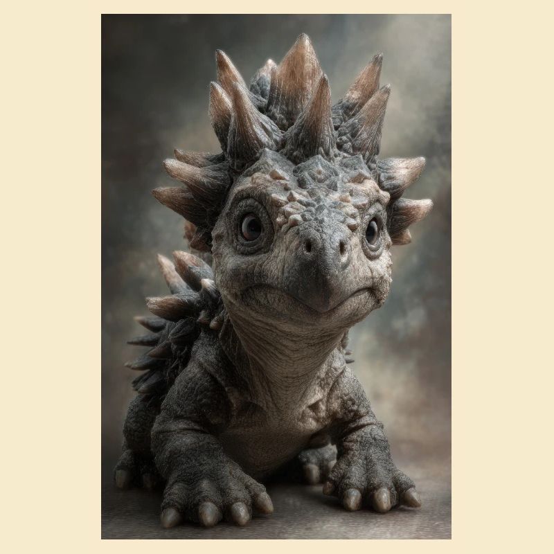 Little Stegosaurus Portrait