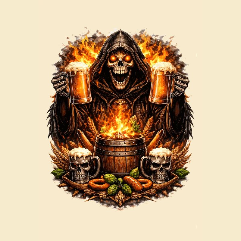 Faucheuse au tonneau de feu