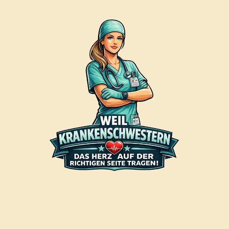 Krankenschwester Herzseite Design