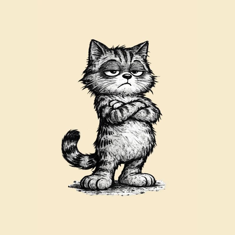 Grumpy Katze – Chef Vibes (Sketch Attitude)