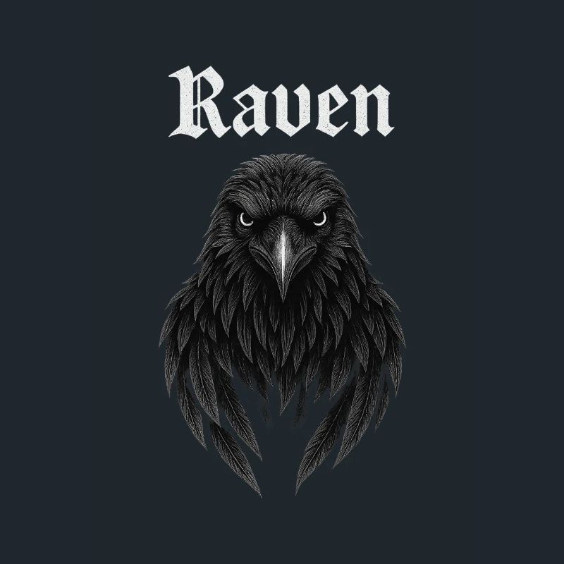 Raben-Gothic Kopfdesign Geschenkidee Fans