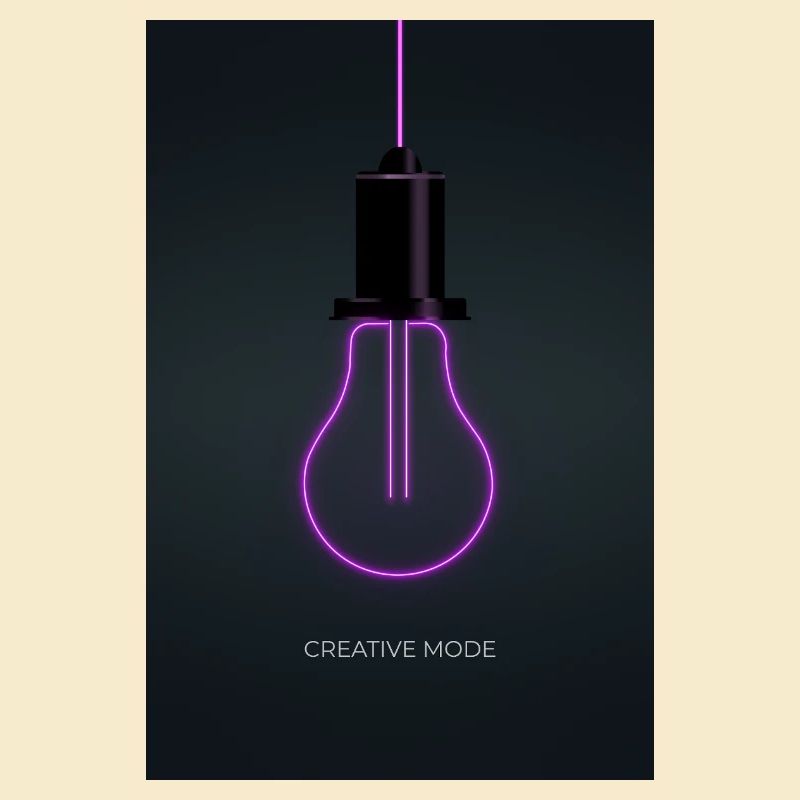 Affiche Créative de Mode Néon