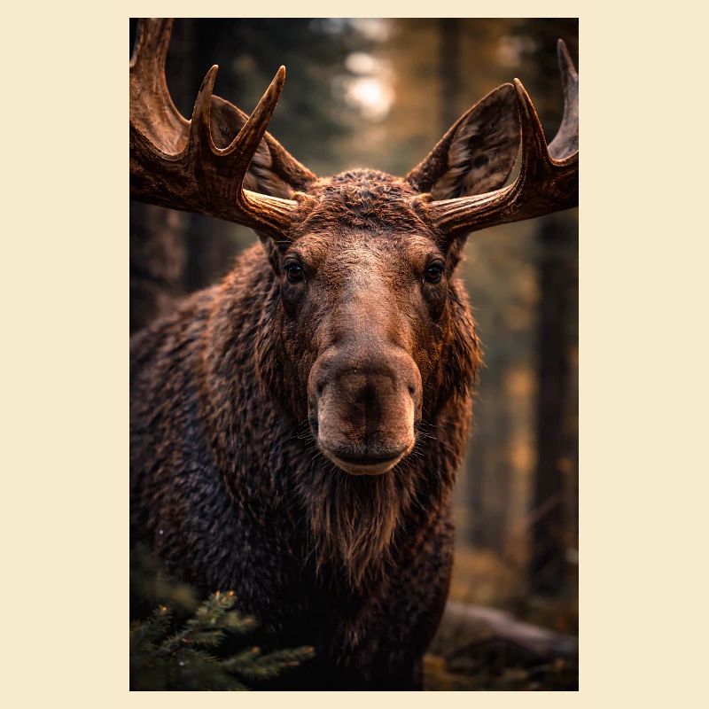 Elch im Wald