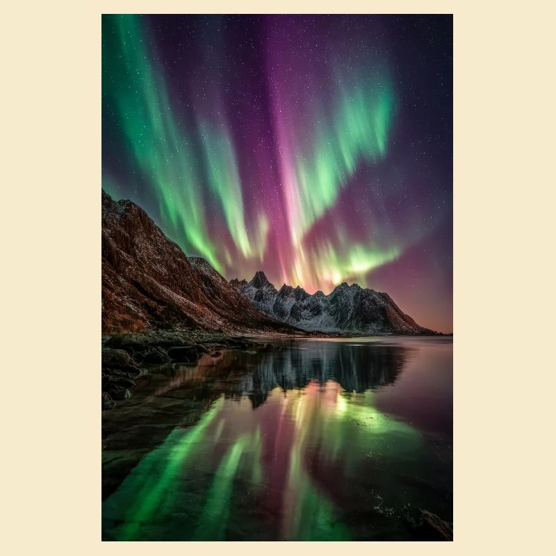 Aurora Peaks Reflections