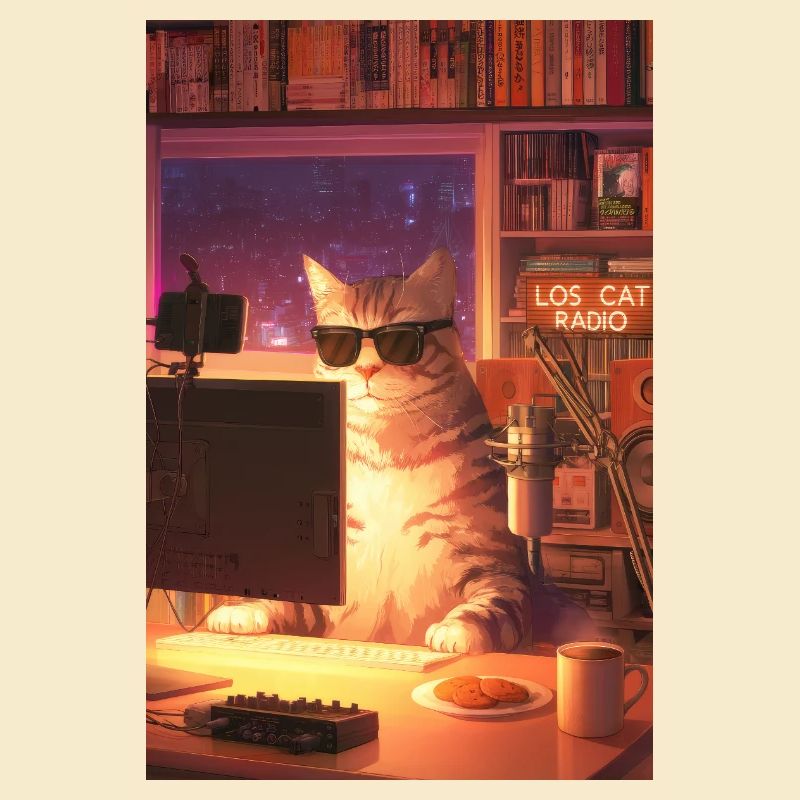 Cat Stream Neon Studio