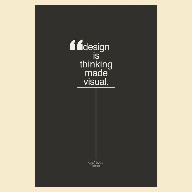 Design is Thinking Made Visual Poster