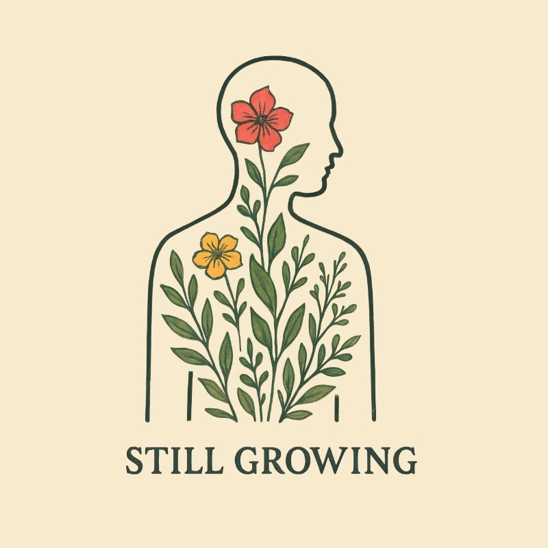Still Growing Plant Silhouette
