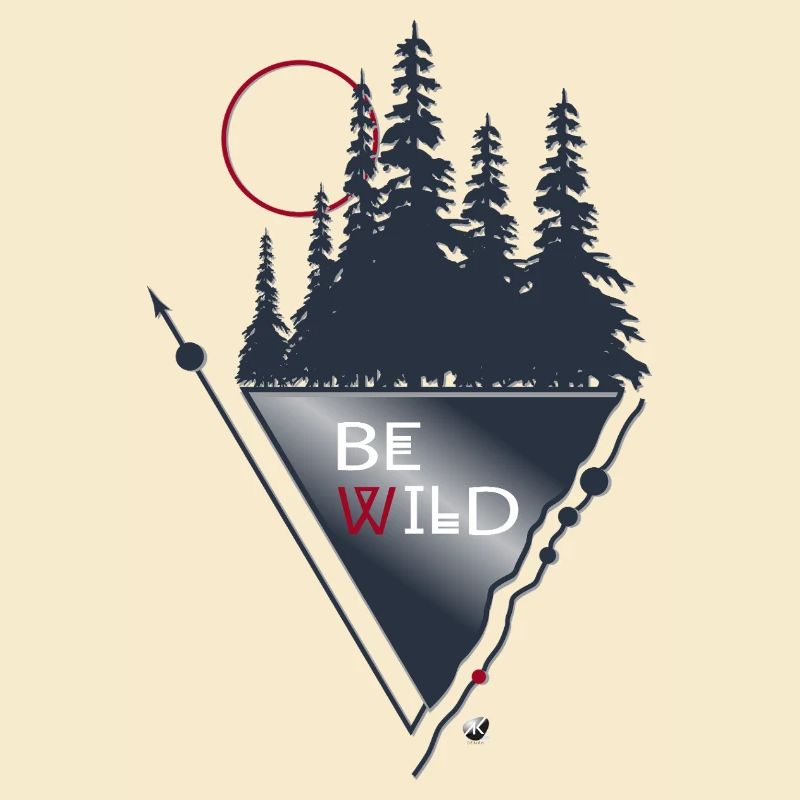 Forest, Moon and Geometric Figures Be Wild
