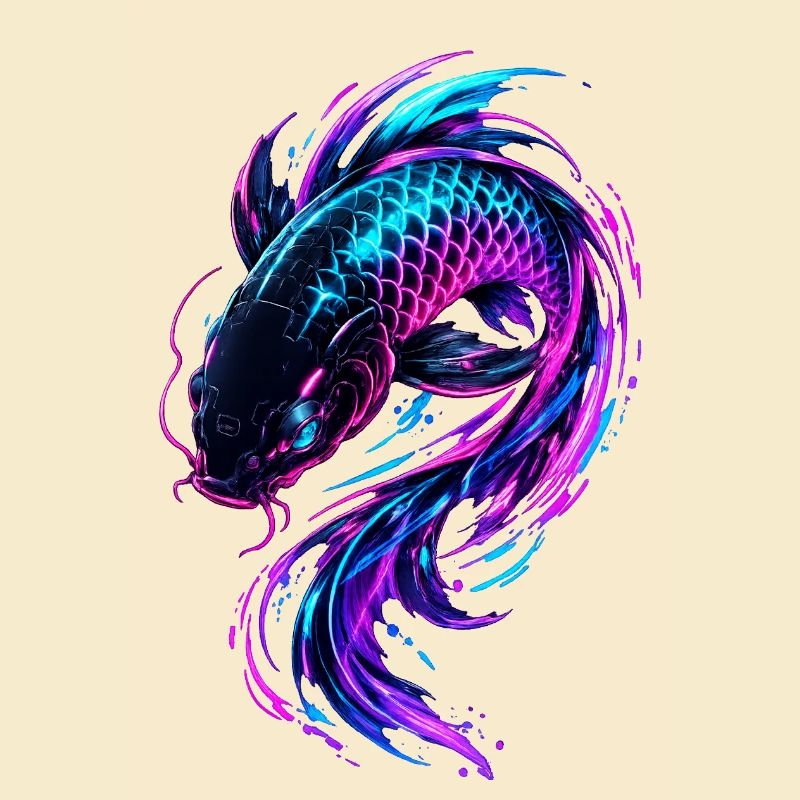 Neon Koi Flow