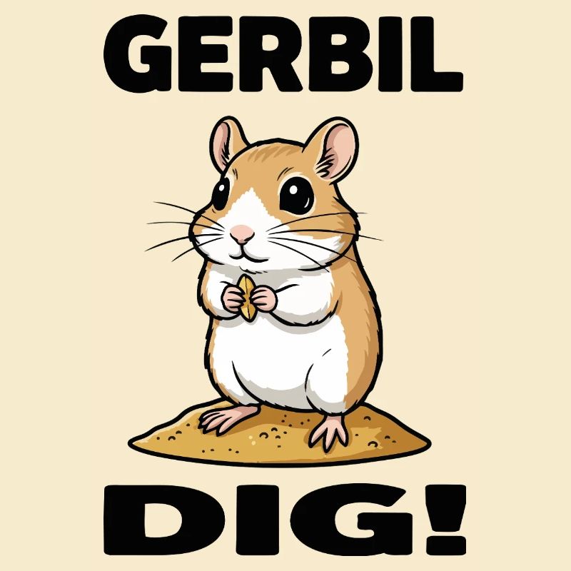 Gerbil Dig Gerbil Nagetreide-Sand