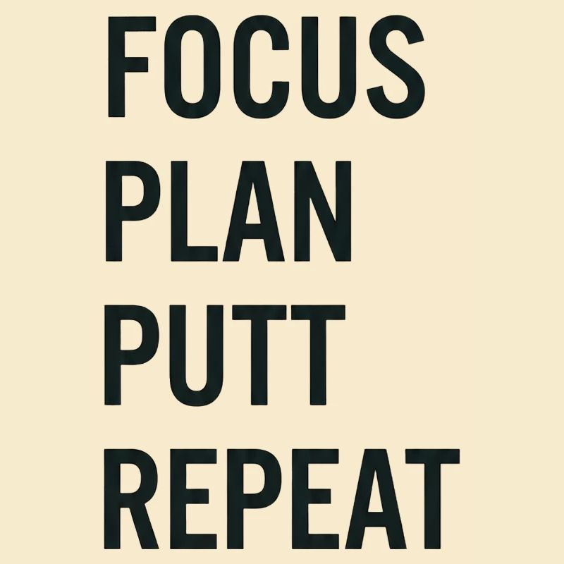 Golf Focus Plan Putt Reapeat