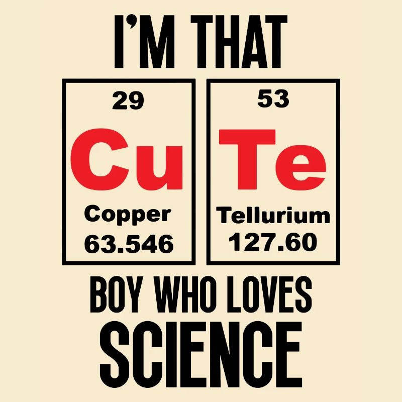 Je suis ce garçon mignon qui aime la science