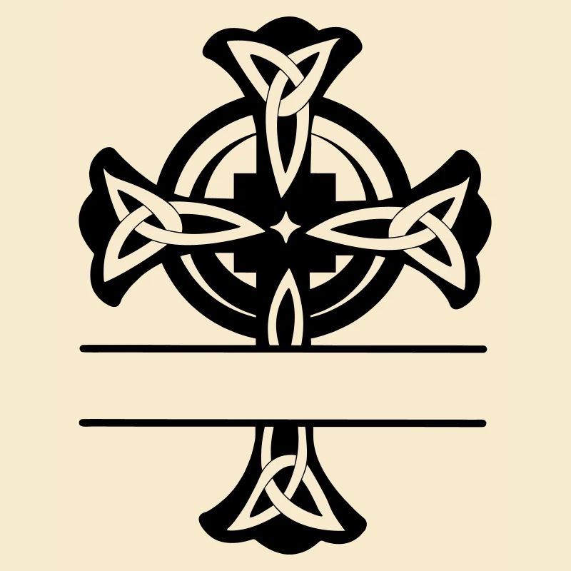 Keltisches Kreuz Logo oder Monogramm