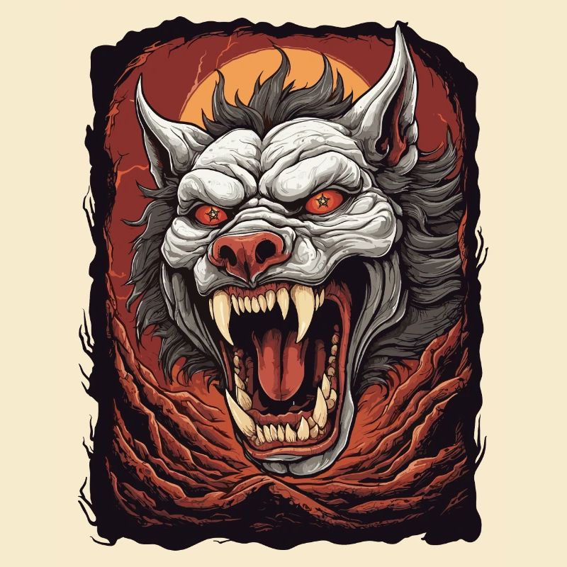 Chien démon de l'enfer