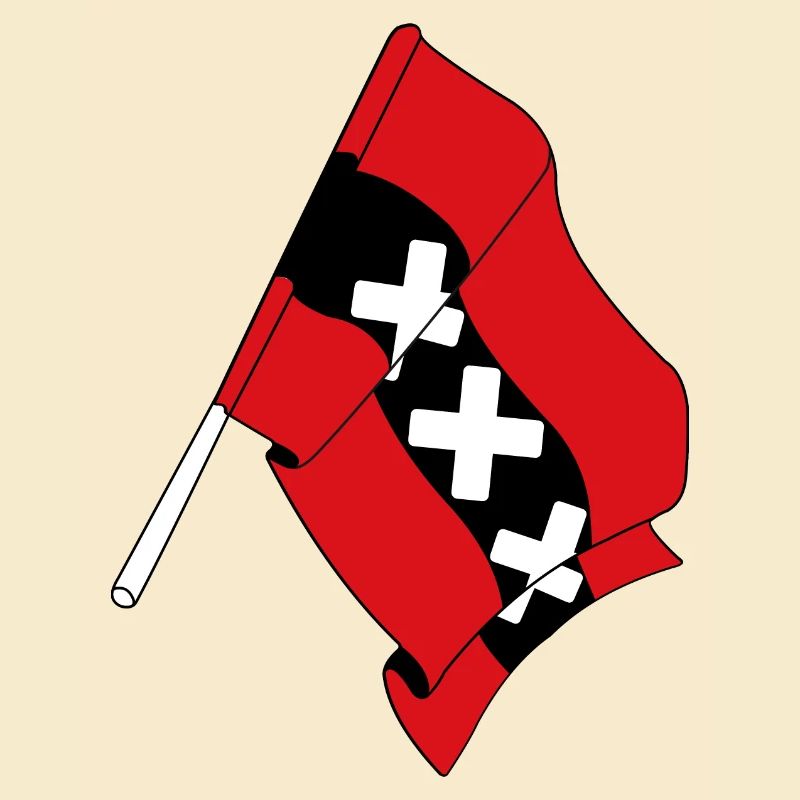 Drapeau Amsterdam Pays-Bas