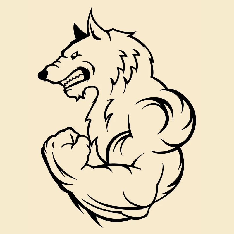 strong wolf