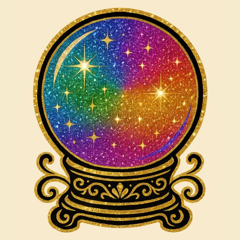 Regenbogen Kristallkugel Glamour | Glaskugel