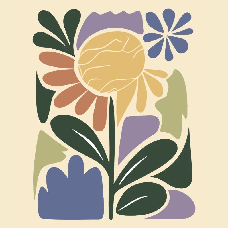 Composition florale colorée