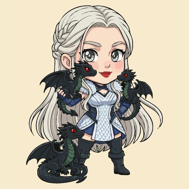 Cosplay de dragon chevalière Chibi