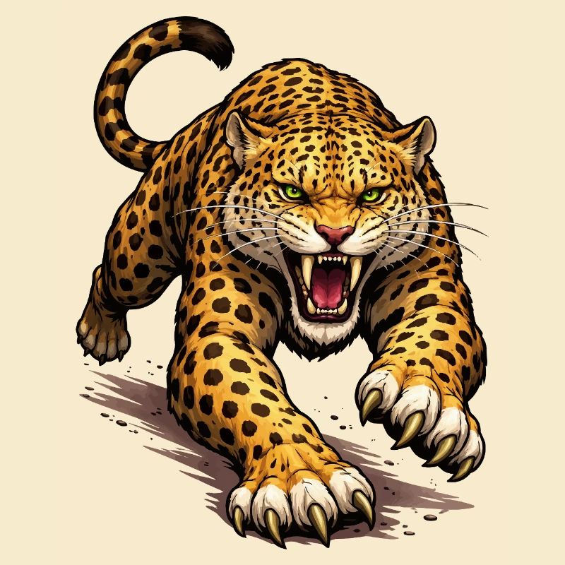 Leopard Animal Comic