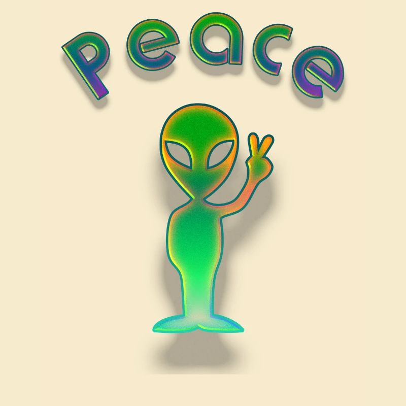 Peace alien