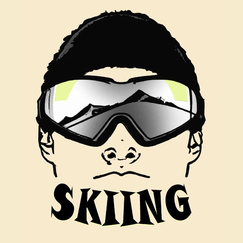 Alte Berg- und authentische Skibrillen
