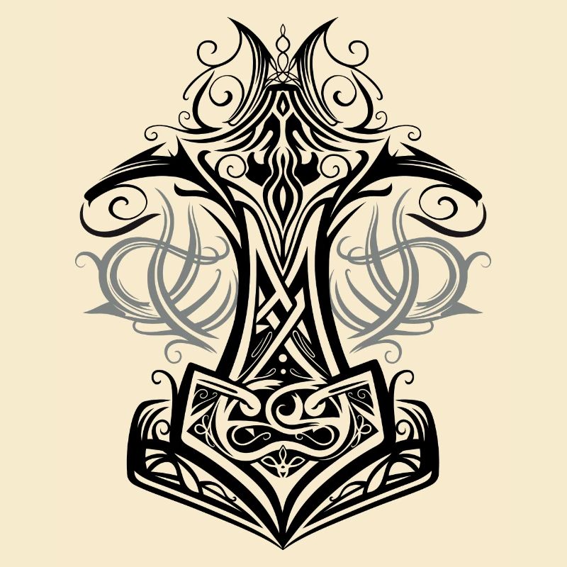 Thor's Hammer Mjolnir Viking Symbol