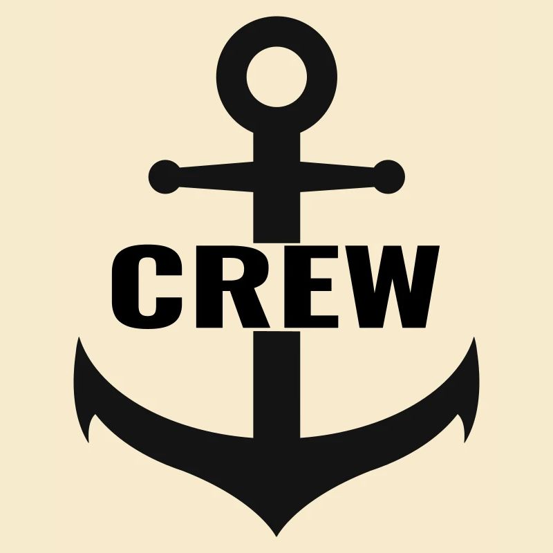 Crew mit Anker das Team Design