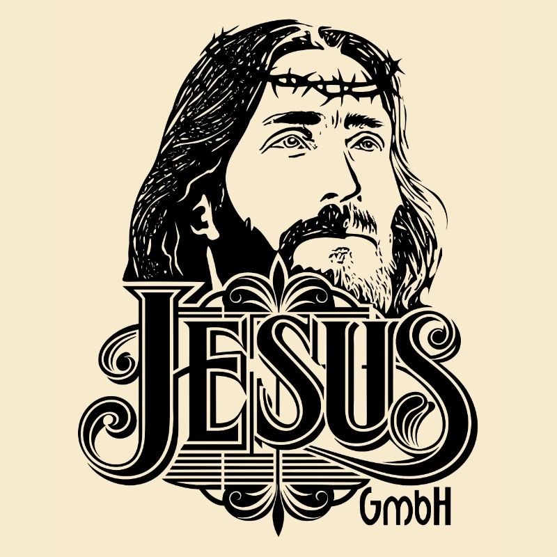 Jesus Kopf mit Schrift 2
