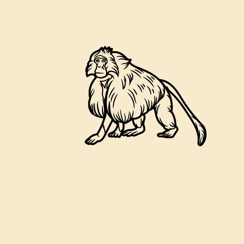 Gelada-Affe