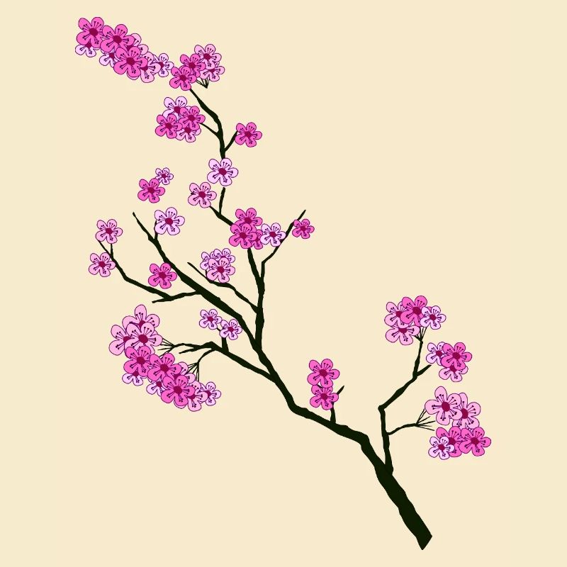 Spring style blossom branch