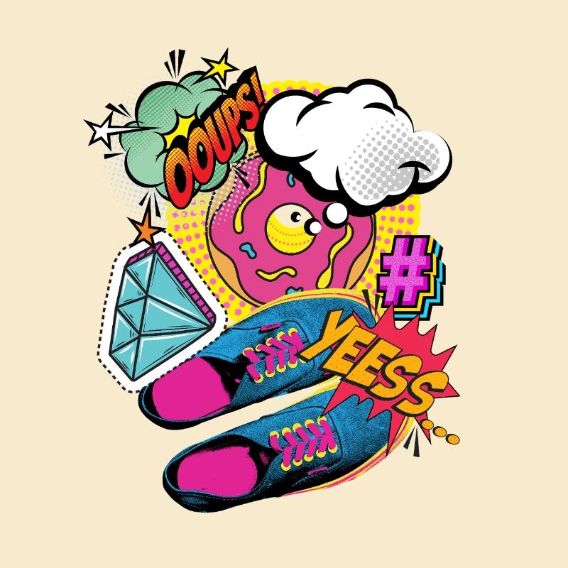 YEESS! - Colorful pop art & comic book explosion