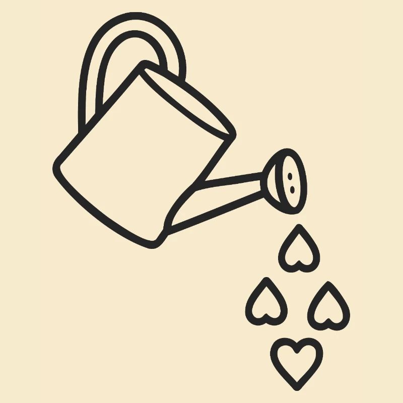 Garten der Liebe bewässert