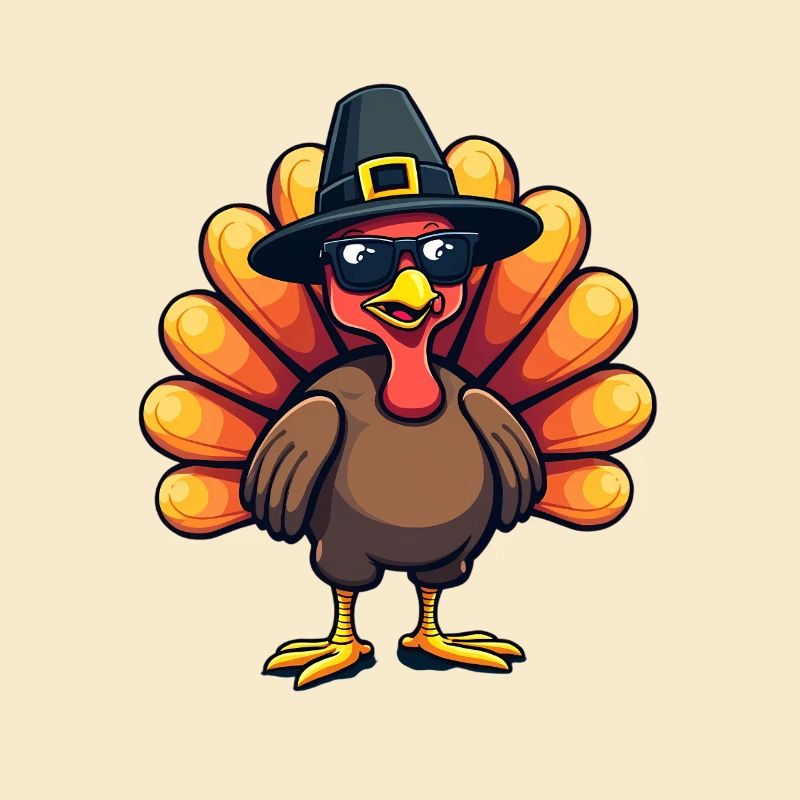 Thanksgiving Drôle Dinde de Thanksgiving