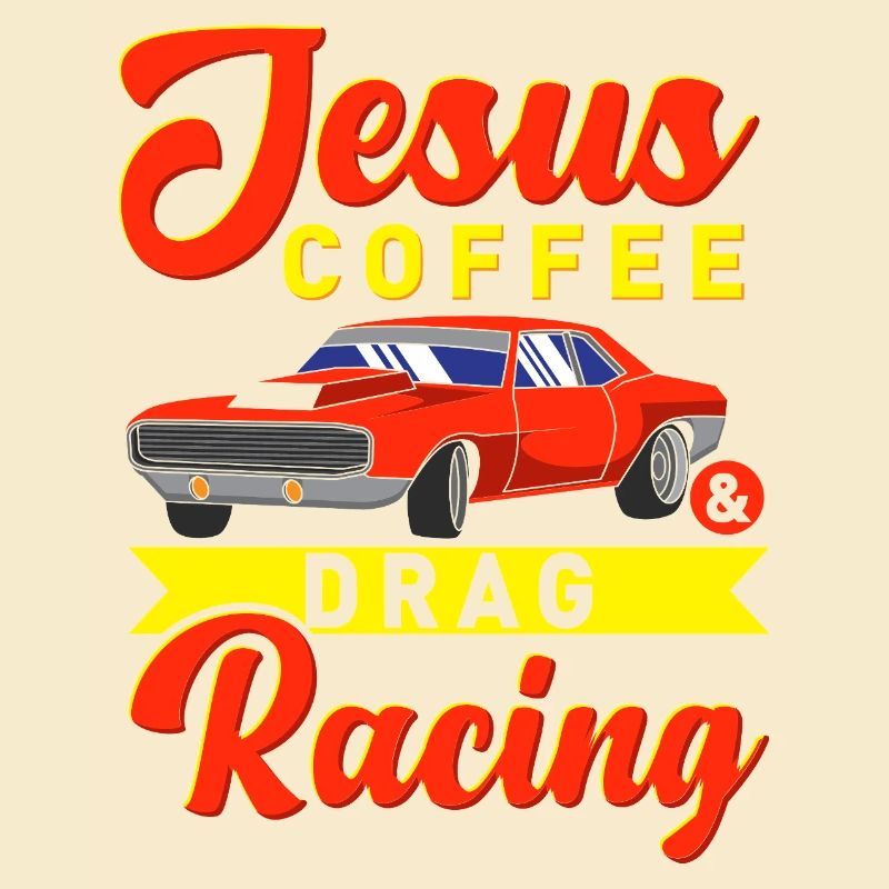 Jesus Coffee et conception de voitures musclées pour la course de dragsters