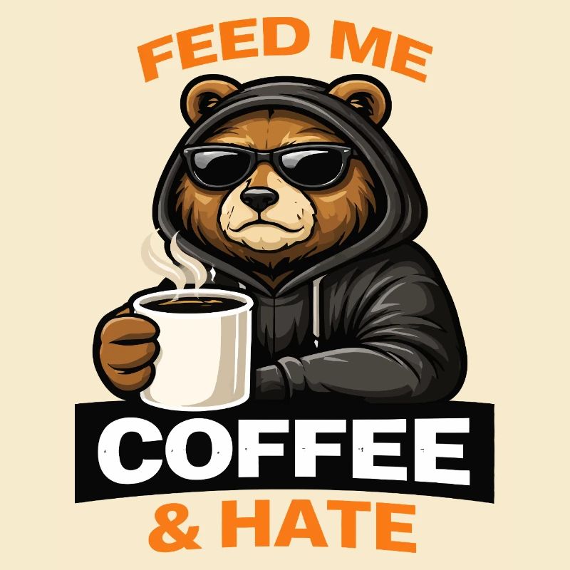 Grumpy Bear Coffee Attitude