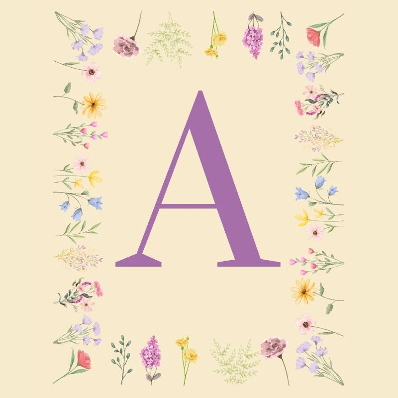 Initiale florale