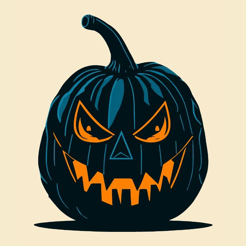Glowing Jack-o'-Lantern Pumpkin Design