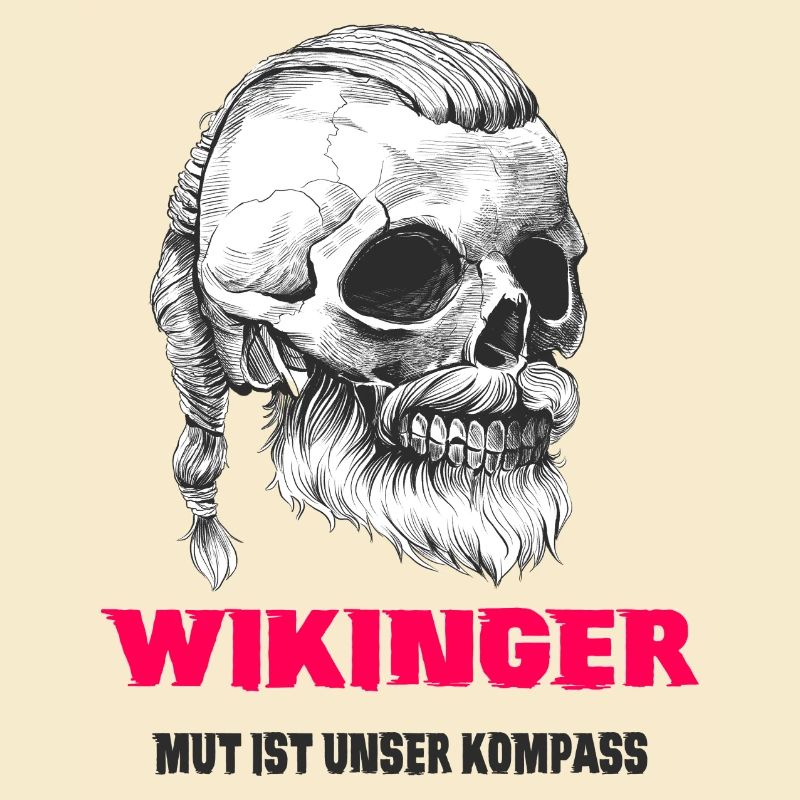 Wikinger Totenkopf Design