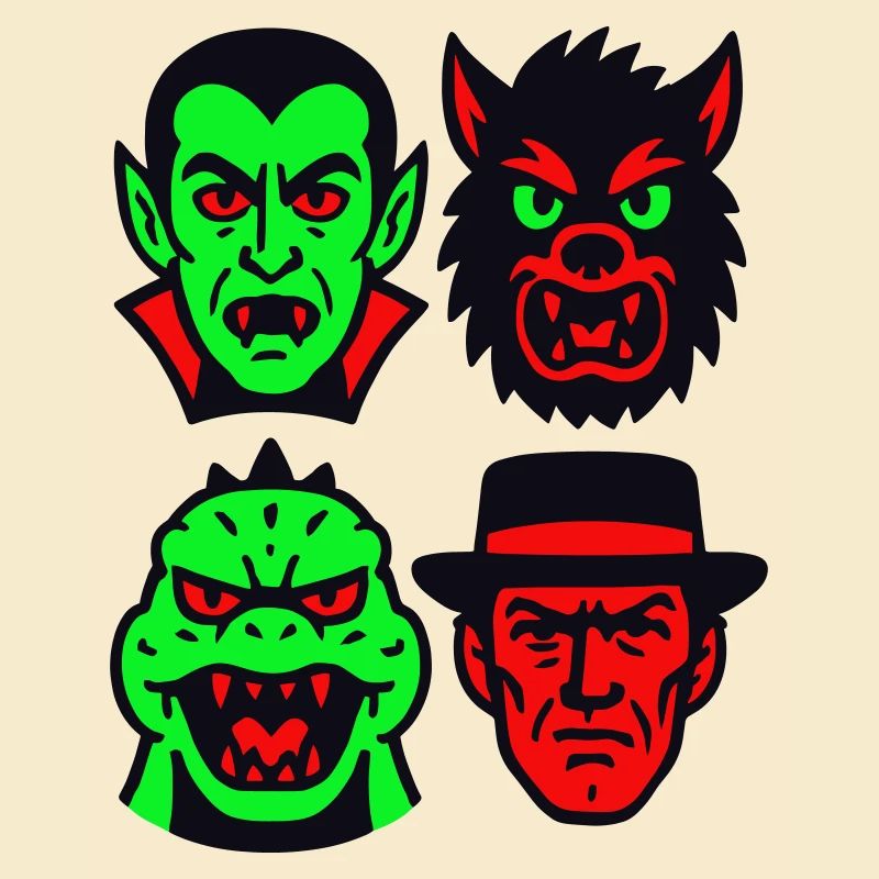 4 Spooky Monsters