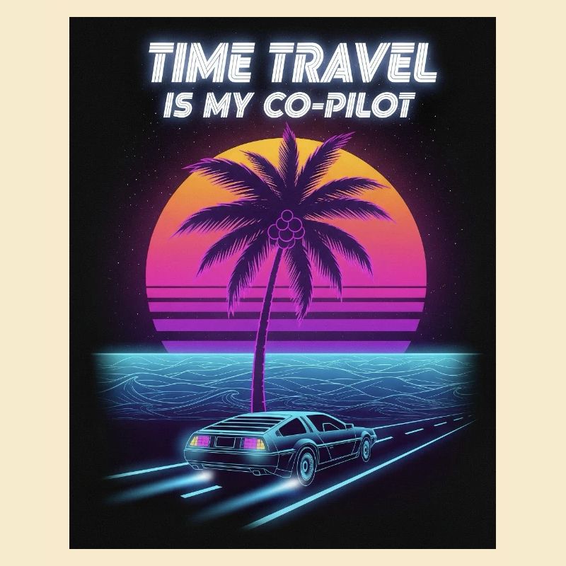Conception rétro de voyage dans le temps du futur