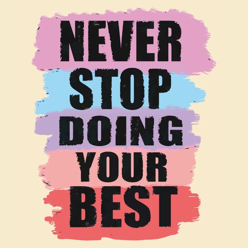 Conception motivante avec conception de texte en blocs de couleurs