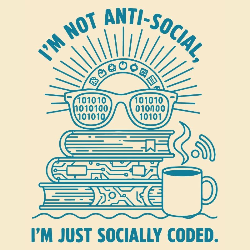 Socialement codé : livres, café et code